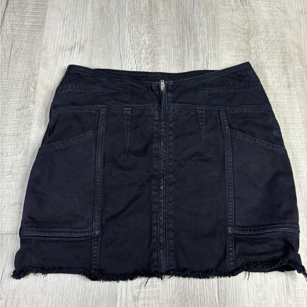 IRO Black Denim Skirt Size 40